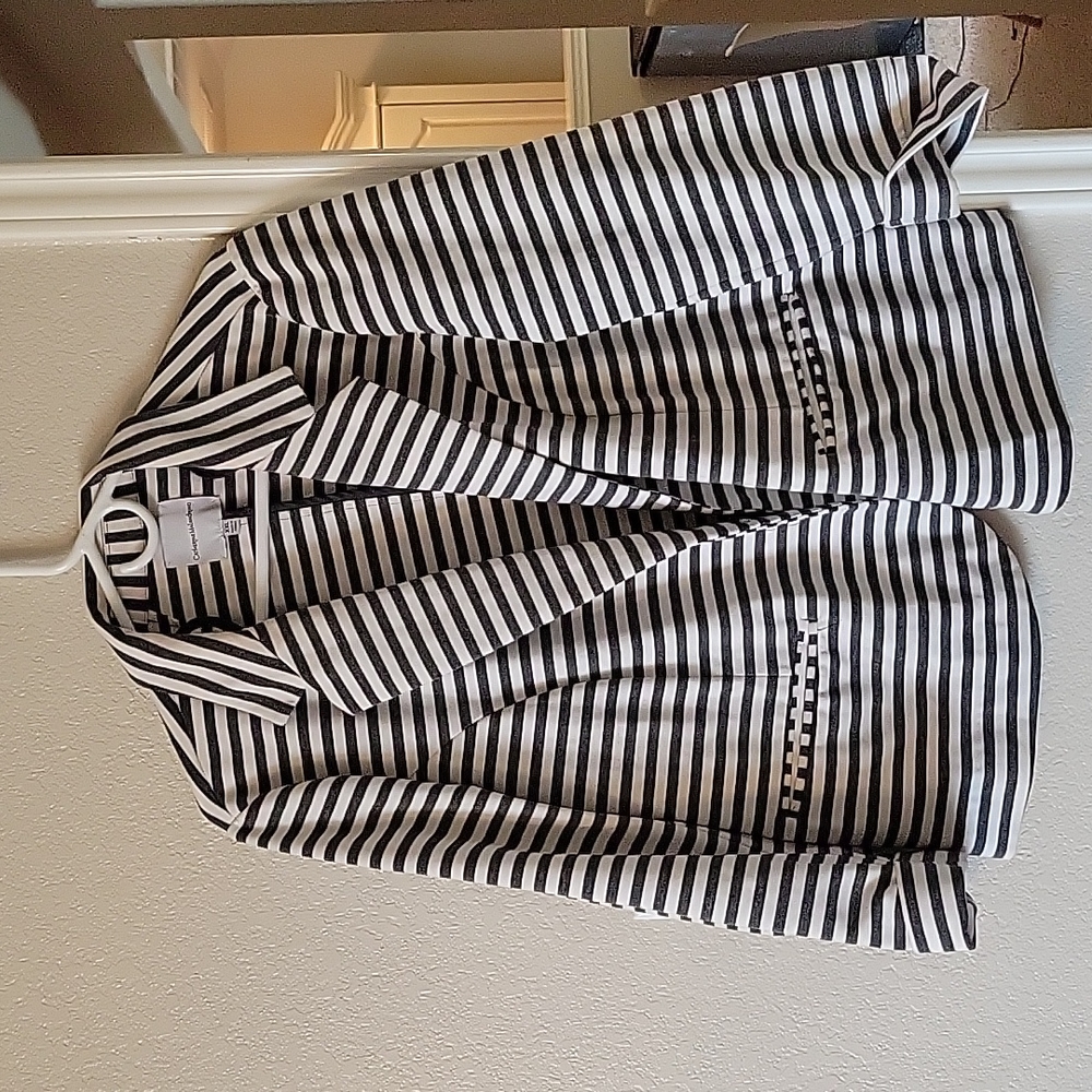 Catherine Melandrino Stripped Blazer, XXL